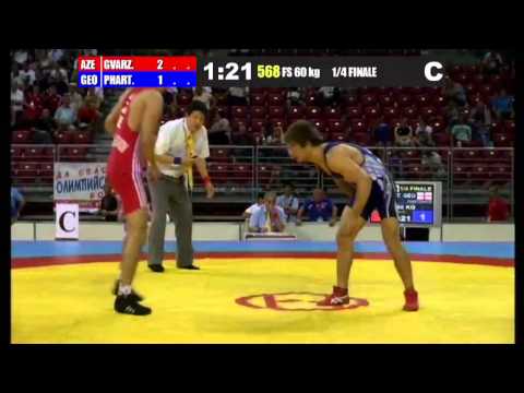 WWJC2013 / Akhmednabi Gvarzatilov - Shota Partenadze (GEO) - FS 60 kg - 1/4 final
