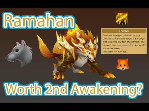 Summoners War: Ramahan Secondary Awakening (Wind Inugami) Violent Build Damage | Skill TEST