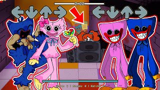 Kissy Missy Vs Huggy Wuggy (OLD & NEW Characters) (Playtime)? FNF New Mod x Poppy Playtime Chapter 2
