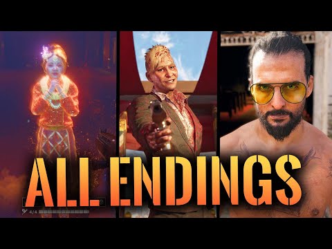 FAR CRY 6 - Pagan Min CONTROL DLC ALL ENDINGS // Leave Ending, Stay Ending + SECRET ENDING