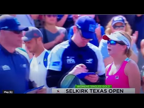 Refs Missed Kitchen Violation Call on Match Point in the Greatest Pickleball Women’s Singles Final