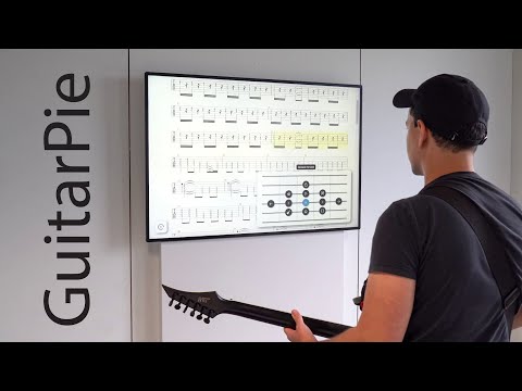 Using an electric guitar as an input device with GuitarPie