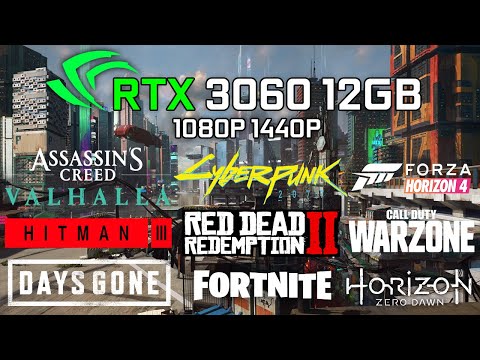 RTX 3060 + RYZEN 5 5600X | Test in 10 Games | 1080p - 1440p | 2021