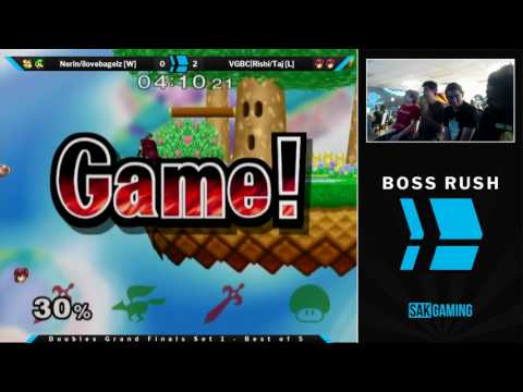 Boss Rush SmashG0D Doubles Grand Finals - Nerin/ilovebagelz (Green) vs VGBC|Rishi/Taj (Red)