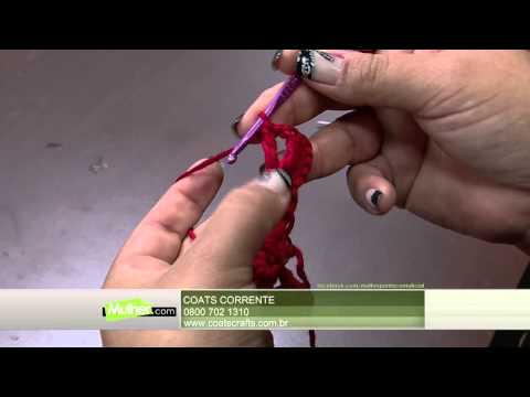 Mulher.com 09/03/2015 Lenço de crochê por Eliete Massi Parte 1