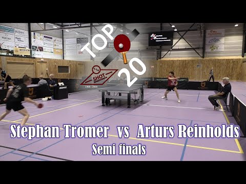 Stephan Tromer vs Arturs Reinholds Top 20 semi finals international tournament Wageningen