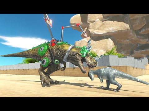 Green T-Rex vs Every Unit - Animal Revolt Battle Simulator