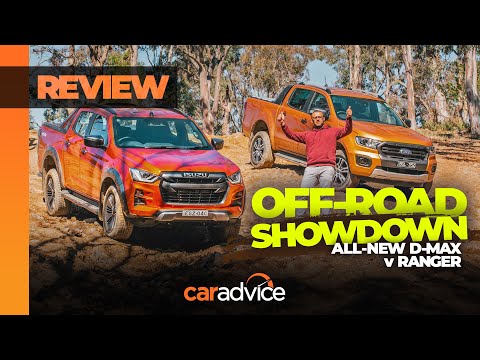 2021 Isuzu D-Max X-Terrain v Ford Ranger Wildtrak Off-road Comparison | CarAdvice Drive