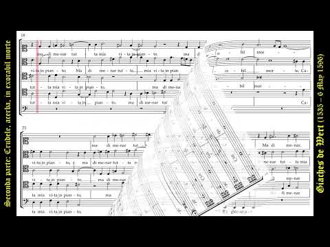 Mia benigna fortuna. Crudele, acerba, in exorabil morte. Giaches de Wert. Huelgas Ensemble.