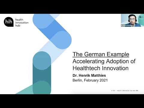 Fireside Chat: The German Example – Accelerating Adoption of Healthtech Innovation