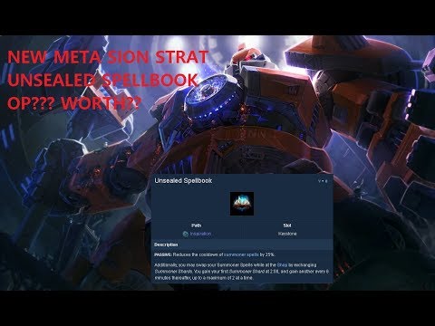 OP Sion strat Smite/Teleport with Unsealed spellbook