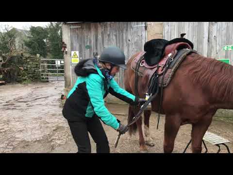 How to mount a western saddle without it slipping