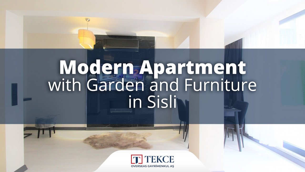 Appartement Moderne avec Jardin et Meubles à Sisli