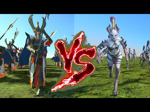 Phoenix Guard VS Exalted Daemonettes of Slaanesh. Total War Warhammer 3