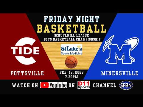 Schuylkill League Boys Basketball Finals: Pottsville vs. Minersville - 2-13-26