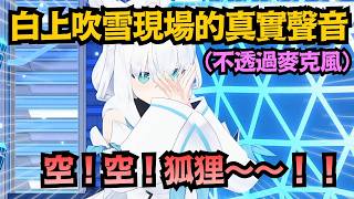 holo成員們不透過麥克風 真實的聲音!FUWAMOCO的BauBau穿透力也太強了吧w【白上フブキ/FUWAMOCO/轟はじめ/白上吹雪】【hololive中文/翻譯/精華】