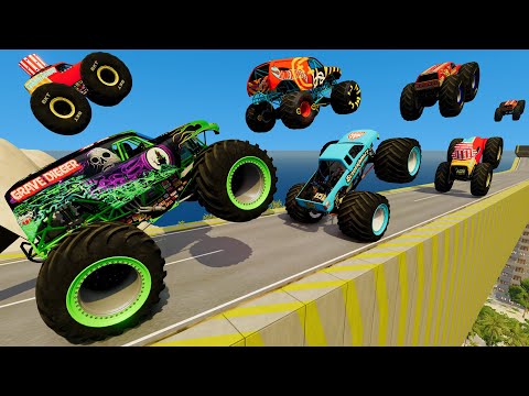 Grave Digger Monster Jam Epic Freestyle, Backflips, Racing Jumps and Insane Crashes