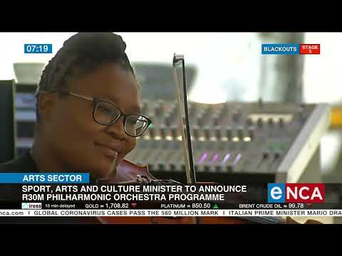 Sports Arts and Culture minister to announce R30M Philharmonic Orchestra programme
