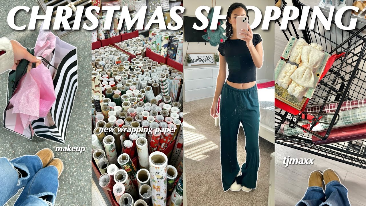 Come CHRISTMAS Shopping With Me! shopping for presents, haul, wrapping theme!