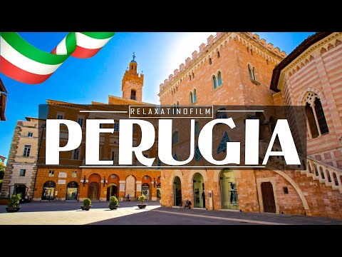 Beautiful Perugia 4K • Relaxing Italian Music, Instrumental Romantic • Video 4K UltraHD