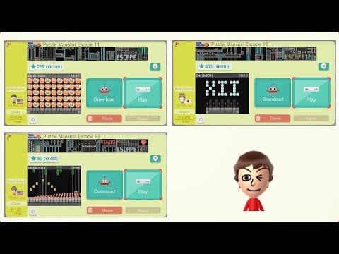 (SMM) My Levels - Puzzle Mansion Escape 11, 12, and 13