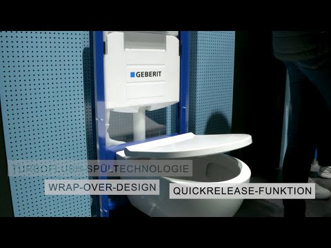 Das Acanto-WC von Geberit: Optimierte Ausspülleistung dank Turboflush-Technologie.