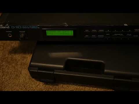 Roland D-110 Multi Timbral Sound Module 1988 - 1991 - Black image 2