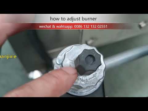 how to adjust the fryer burner Riello gas or diesel burner