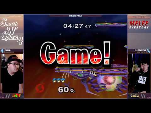 Smash'N'Splash 4 RR POOLS - Casual (Samus) vs CLG | PewPewU (Marth)