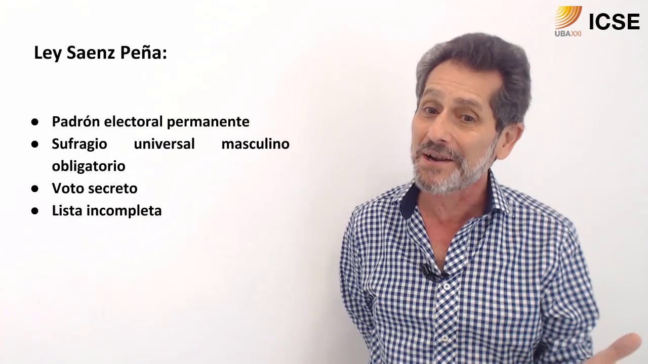 ICSE: La ley Saenz Peña