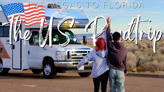 アメリカ横断🇺🇸！キャンピングカー借りて8,000キロの道のりに挑戦！！　Las Vegas to Florida【横断#1】