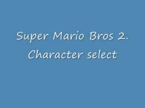 Super Mario Bros 2 Character select