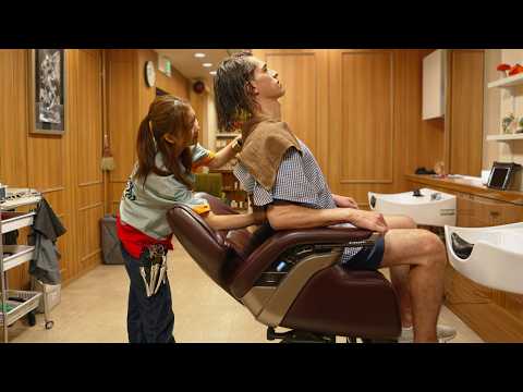 💈(ASMR) She Did Everything! Barbering Full Service – Haircut, Shave & More