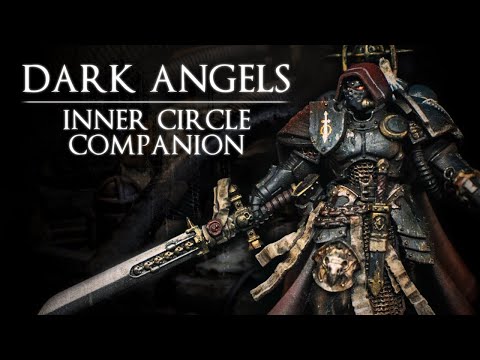 Paint GOTHIC Warhammer Miniatures || Dark Angels Black Armor with Villainy Ink Enamels