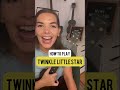 Twinkle Little Star Ukulele Tutorial For Kids 🌟 In Under A Minute!🕛