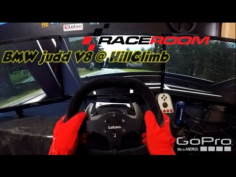 RaceRoom - BMW Judd V8 @ HillClimb - Logitech G27 - GoPro - Nvidia Surround