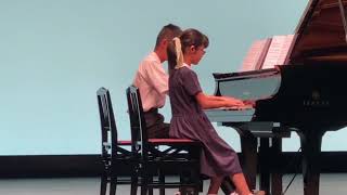 Download lagu エルガー　愛の挨拶　中学２年生&小学６年生　兄妹連弾 mp3