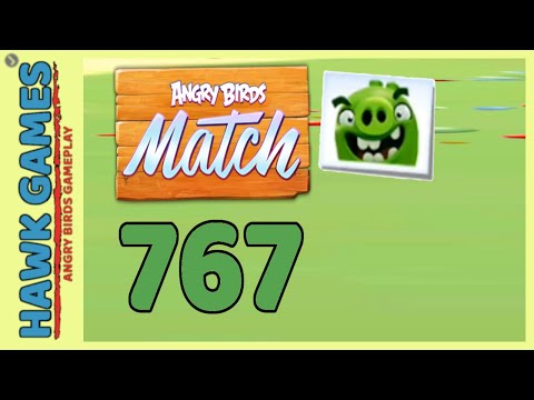 Angry Birds Match ⭐ Level 767 - Walkthrough, No Boosters