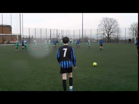 Aquinas FC/under 13s 2003s/Free kick fails to connect.