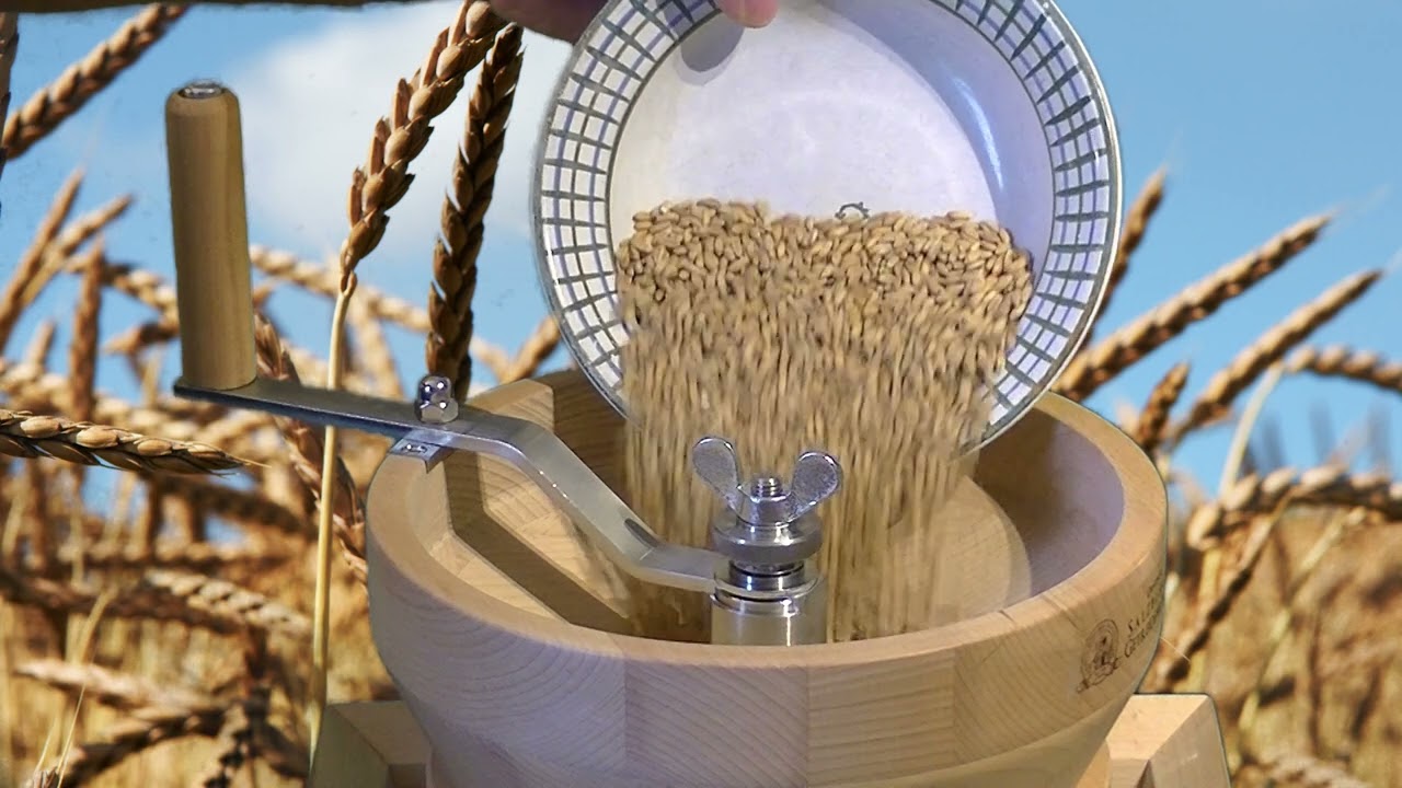 Salzburger Getreidemühle MH 8 ❤️ Die Handmühle mit großem Granit-Mahlstein