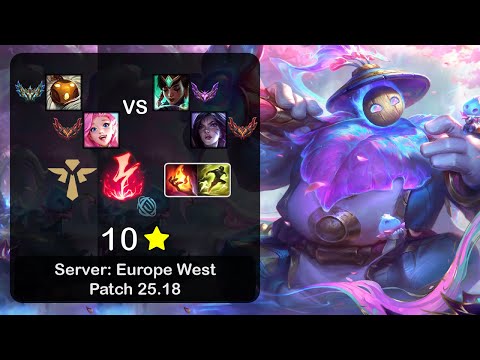 Bard Support + Seraphine vs Karma + Kai'Sa - EUW Challenger - Patch 25.18