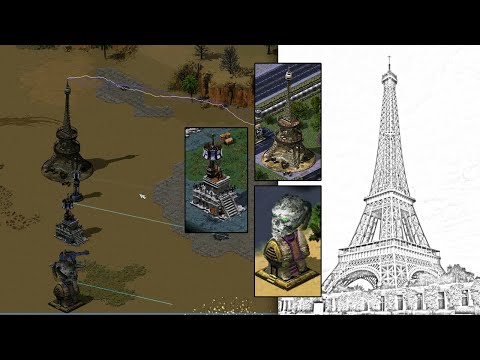 Red Alert 2: [YR] - Paris Tower, Mayan Pyramid & Yuri Statue