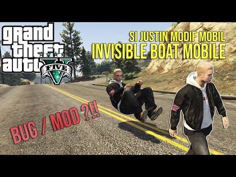 MODIF INVISIBLE BOAT MOBILE !!! | GAK BISA REVIEW INI MOBIL WKWK | GTA 5 MOD/BUG ?!!!