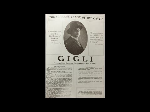 Beniamino Gigli, Zinka Milanov e Carlo Tagliabue: "Pur ti riveggo mia dolce Aida"