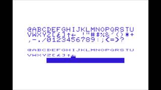 GROTE LETTERS (demo) for the Commodore VIC-20 / Commodore VC-20