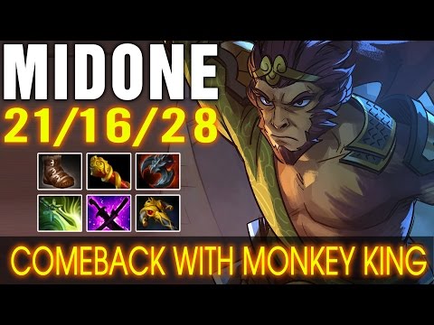 MidOne Monkey King & MKB - Comeback With New Hero - Dota 2 Patch 7.00