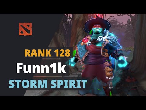 Funn1k (Rank 128) plays Storm Spirit Dota 2 Full Game