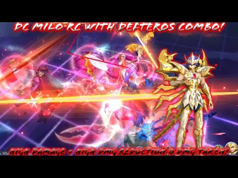 Saint Seiya: Awakening (KOTZ) - DC Milo RC with Defteros Combo at PvP! Fast Damage + 0 Damage Taken!