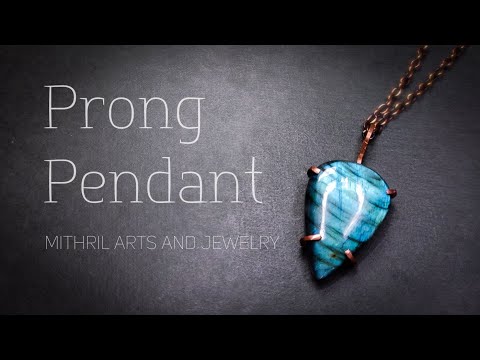 🌟HOW TO MAKE WIRE JEWELRY FOR BEGINNERS 🌟 PRONG PENDANT