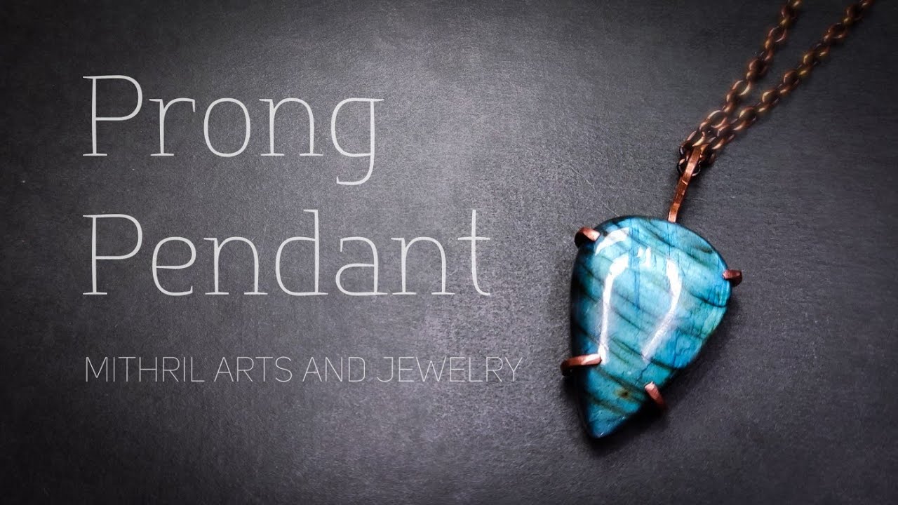 🌟HOW TO MAKE WIRE JEWELRY FOR BEGINNERS 🌟 PRONG PENDANT